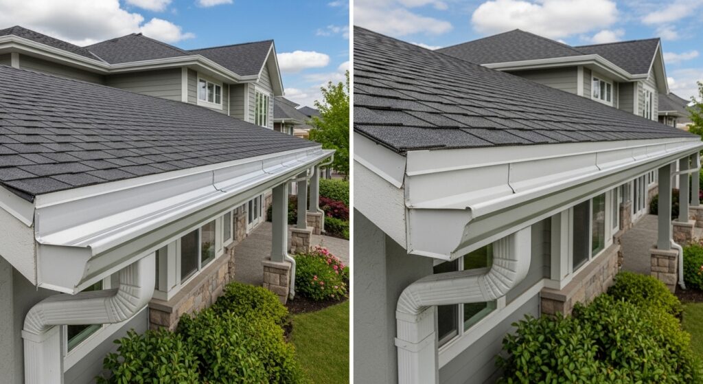 Seamless vs. Sectional Gutters